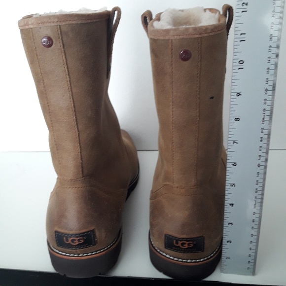 NWOT UGG Australia Stoneman  Chestnut Suede Boots - Picture 5 of 8